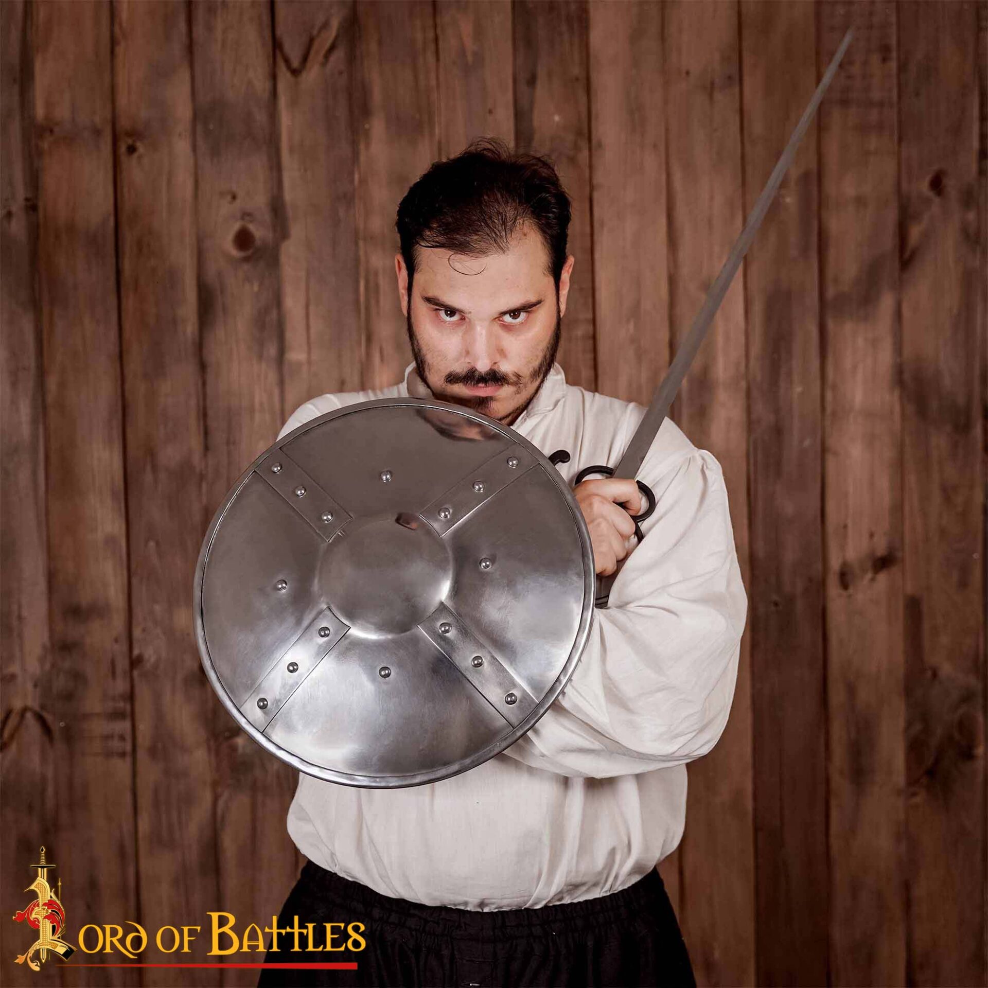 Medieval Buckler Iron Shield-2125PM14 1