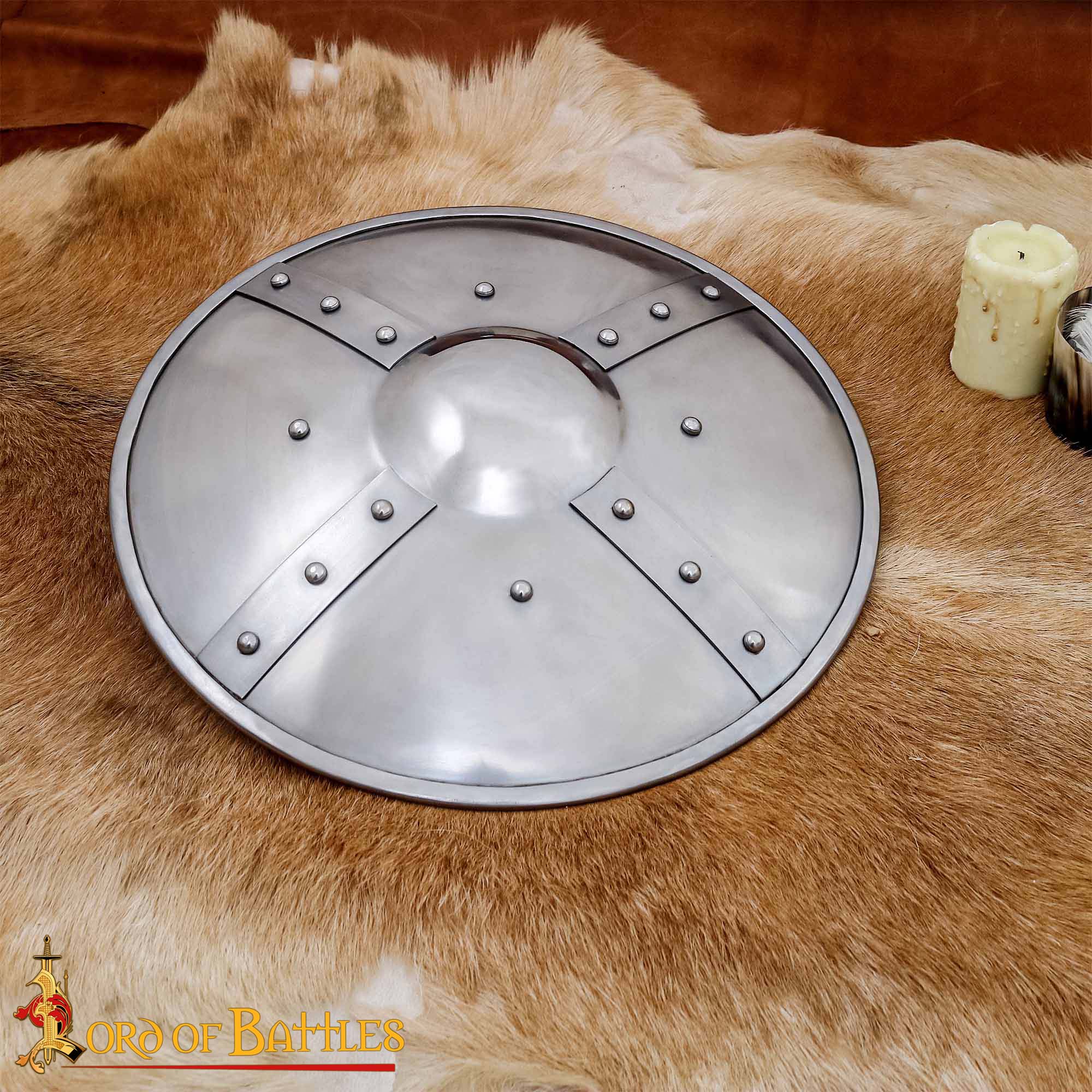 Medieval Buckler Iron Shield-2125PM14 6