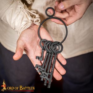 Medieval Dungeon Decorative Key Set of 5 Sturdy Cast Iron