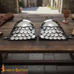 Medieval Scale Spaulders Shoulder Armor Steel
