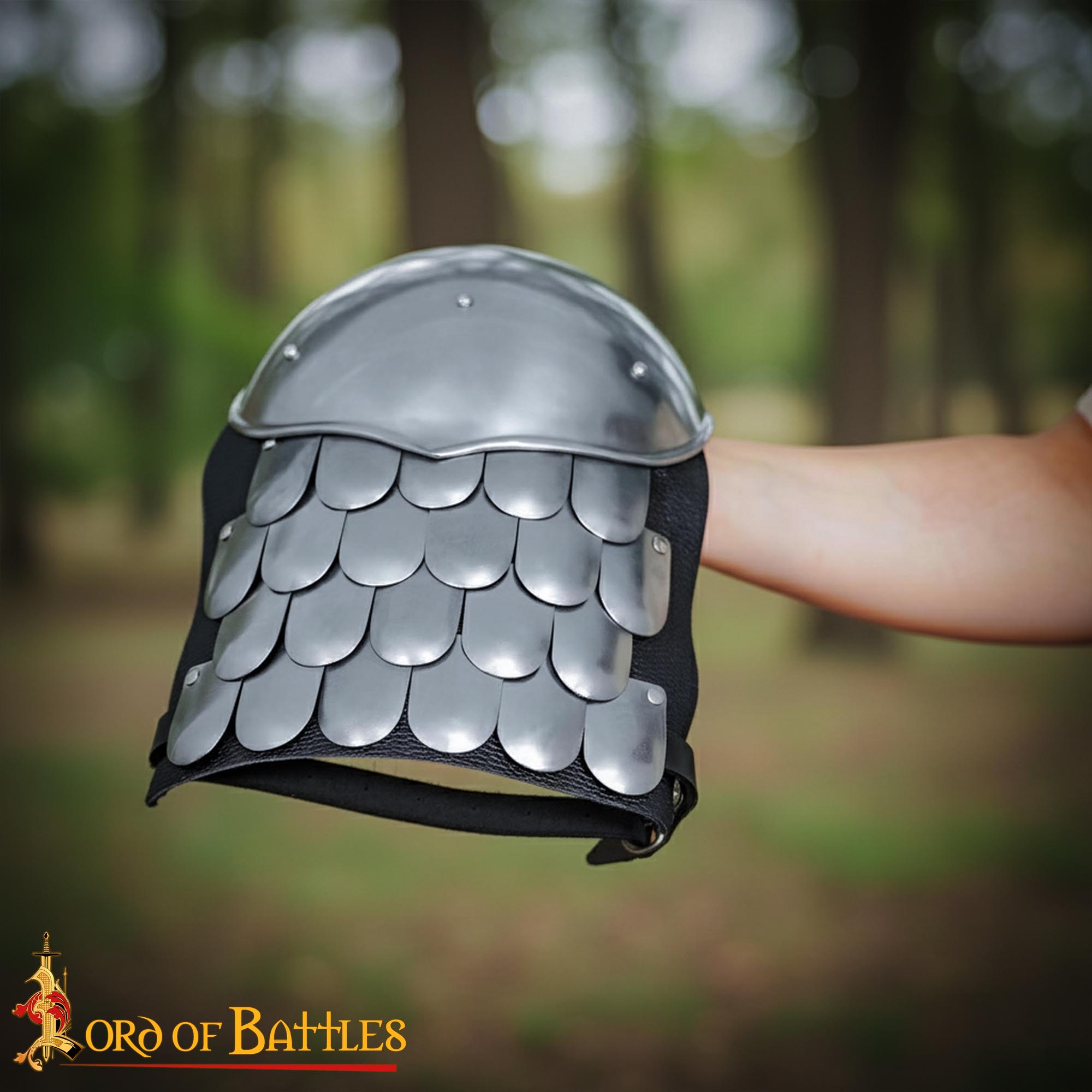 Medieval Scale Spaulders Shoulder Armor Steel - 25109N20 4