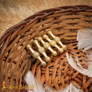 Medieval Pure Solid Brass Mounts Set of 5