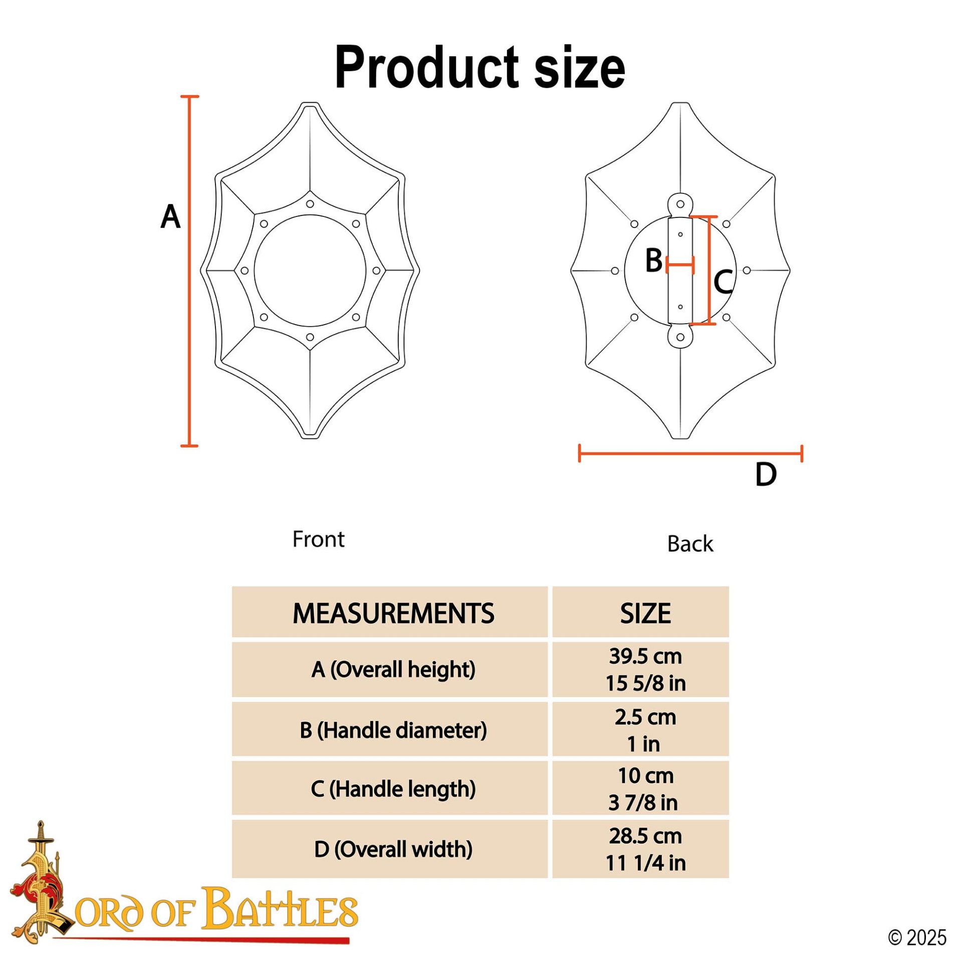 Medieval Talhoffer Buckler Shield - 2133P16 2
