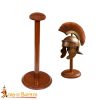 Medieval Wooden Helmet Stand Display Mount for Historical Helmets-2299 3