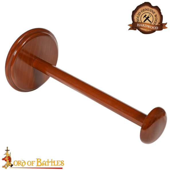 Handmade Wooden Helmet Stand for Helmets with or without Aventail - Image 4