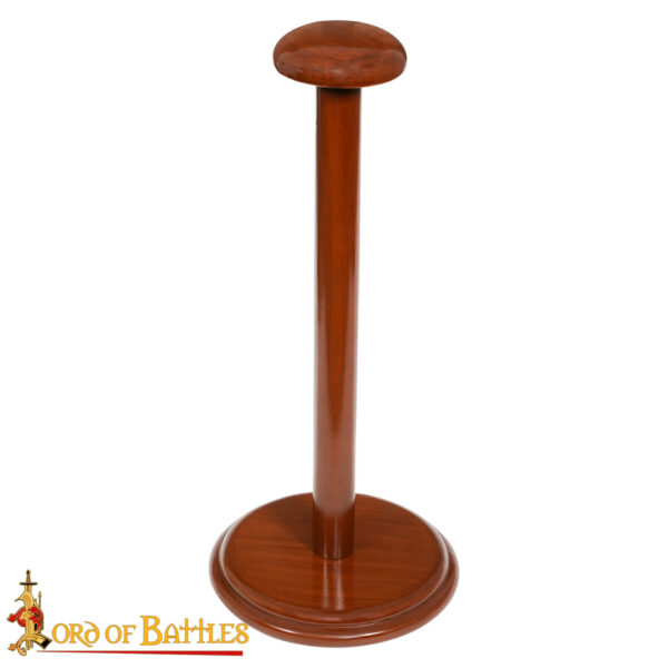 Handmade Wooden Helmet Stand for Helmets with or without Aventail - Image 5