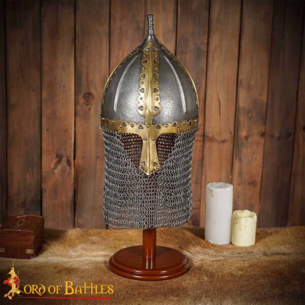 Handmade Wooden Helmet Stand for Helmets with or without Aventail - Image 6