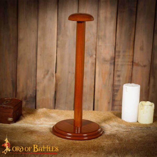 Handmade Wooden Helmet Stand for Helmets with or without Aventail