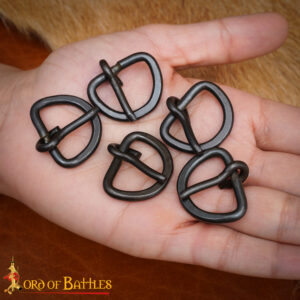 Hand Forged Iron Belt Buckle of the Dark Ages Set of 5