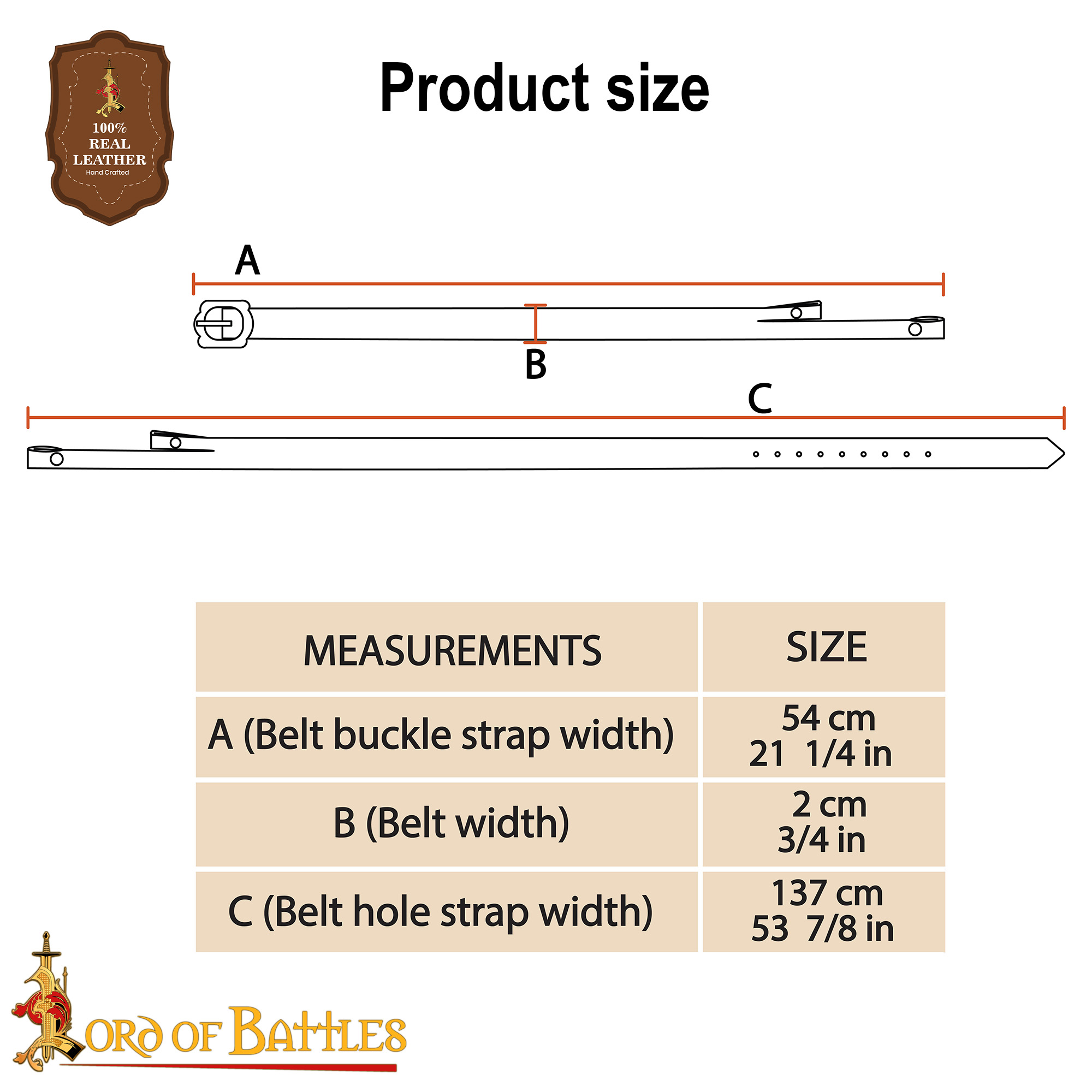 Roman Legionary Leather Baldric Genuine Leather Sword Carrier - 26200CBR 2