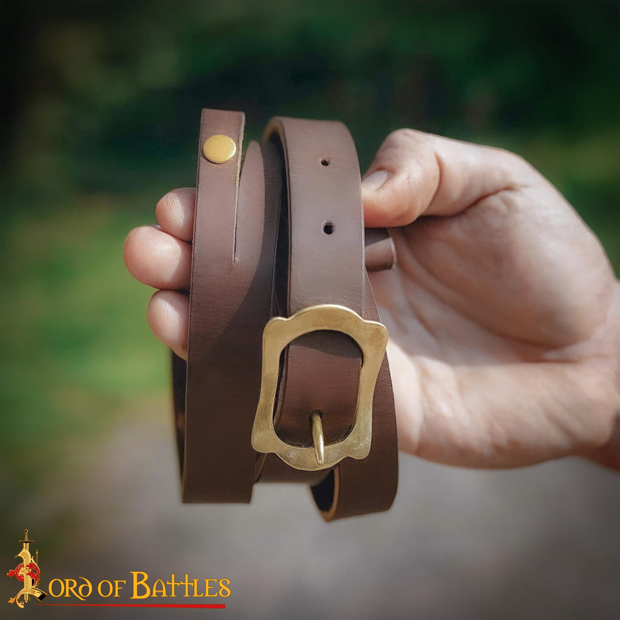 Roman Legionary Leather Baldric Genuine Leather Sword Carrier - 26200CBR 4