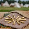 Set of 10 Medieval Castle Top Aiglets Pure Solid Brass Lacing Tips for Historical Costumes & Leather craft-8702-10pcs