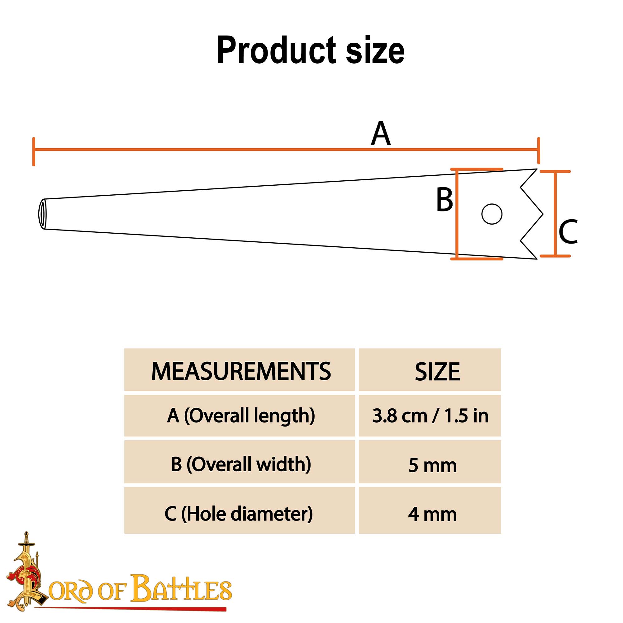 Set of 10 Medieval Castle Top Aiglets Pure Solid Brass Lacing Tips for Historical Costumes & Leather craft-8702-10pcs 2