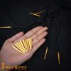 Set of 10 Medieval Castle Top Aiglets Pure Solid Brass Lacing Tips for Historical Costumes & Leather craft-8702-10pcs 7