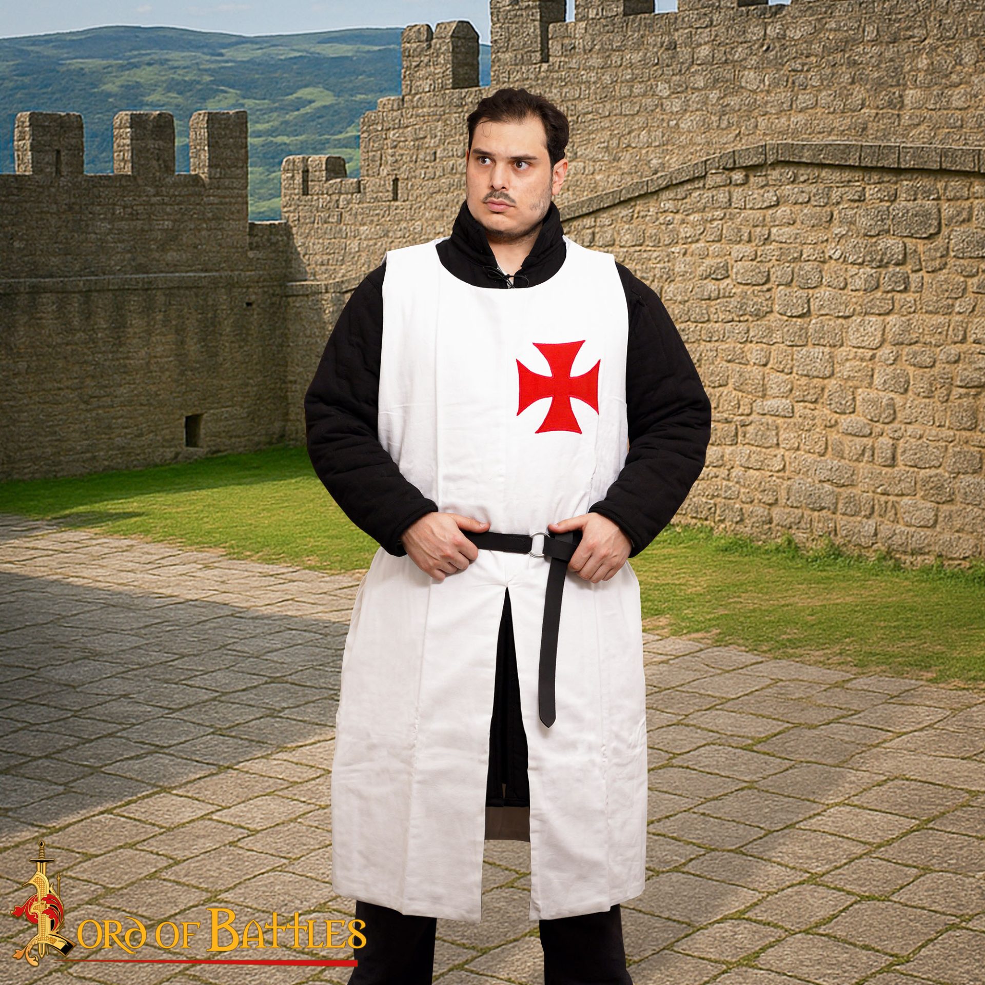Templar Knight Cotton Canvas Surcoat-25203 1