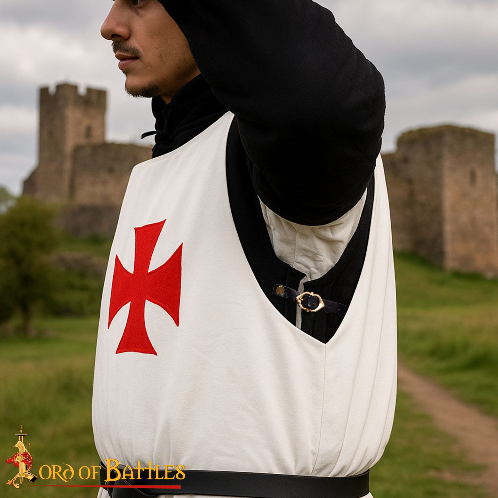 Templar Knight Cotton Canvas Surcoat-25203 5