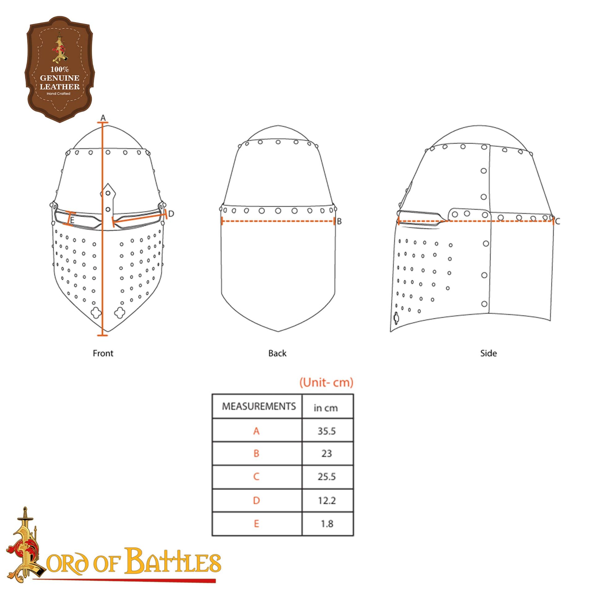 The Great Helmet of Sir Richard Pembridge 14th c Padded Liner - 25614 2