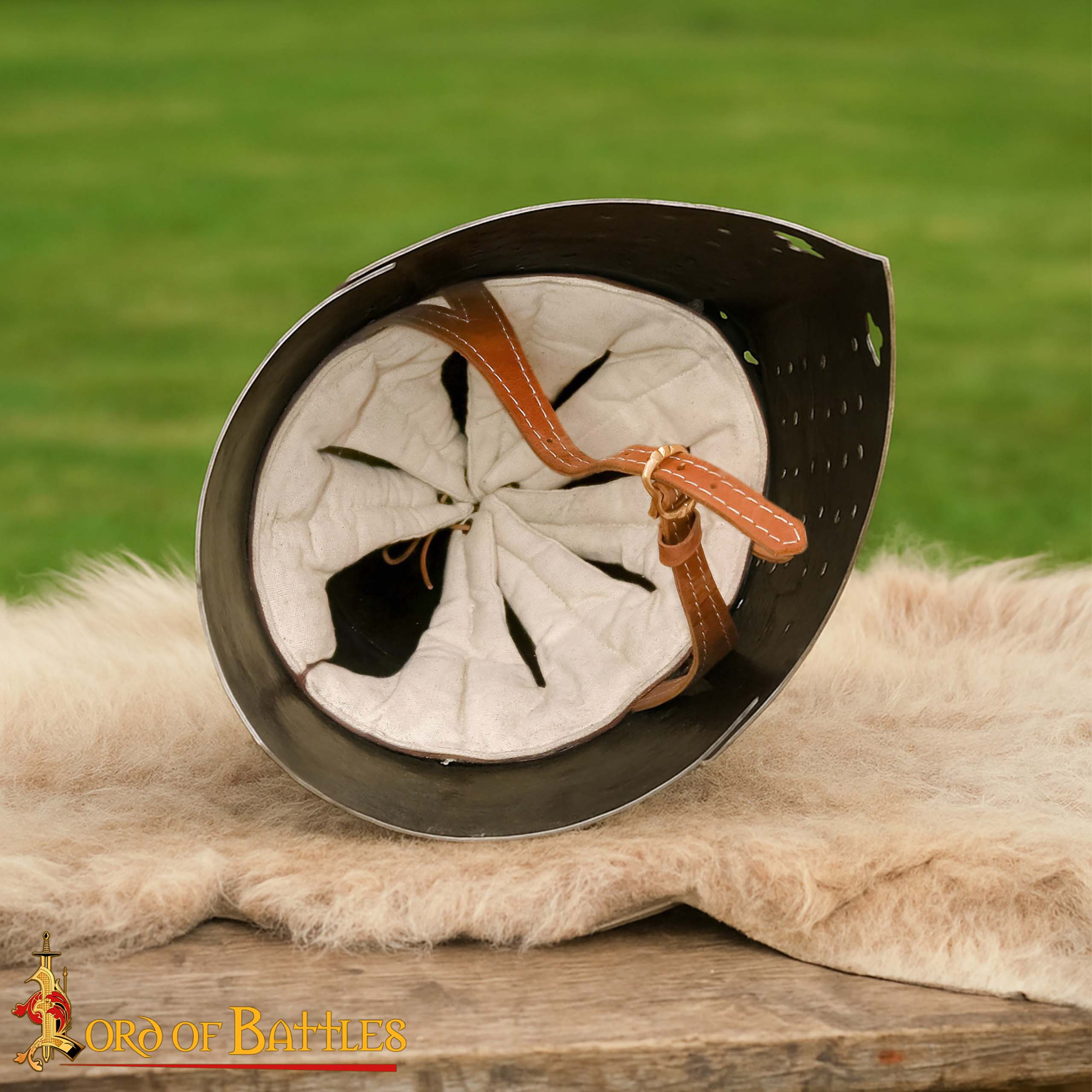 The Great Helmet of Sir Richard Pembridge 14th c Padded Liner - 25614 5