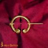 Viking Brass Penannular Brooch Cloak Pin 8805