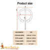 Viking Brass Penannular Brooch Cloak Pin 8805 2