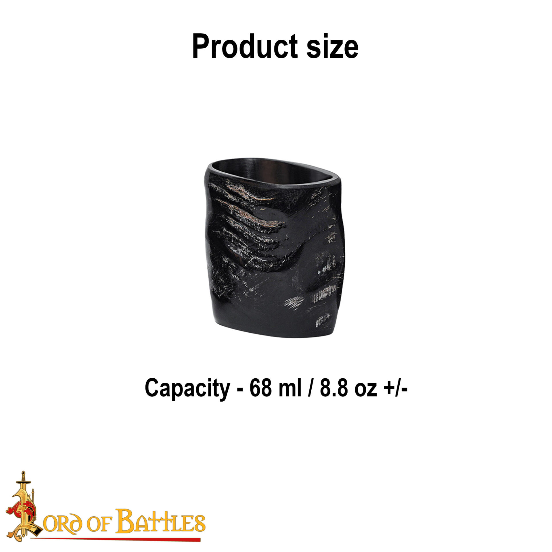 Viking Buffalo horn shot glasses-4440-3pcs 2