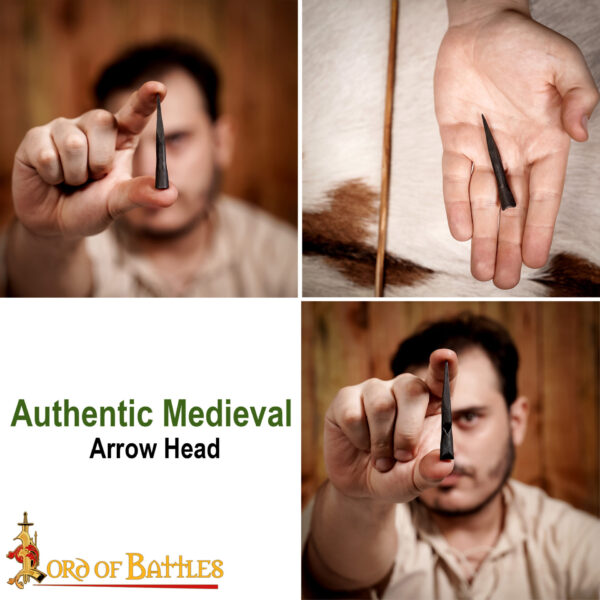 Late Medieval Bodkin Arrowhead Hand Forged Iron Weapon Accessory - Image 9