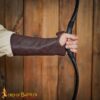 18th Century Diamond Stitched Leather Single Handed Bracer 25629BRLH 4