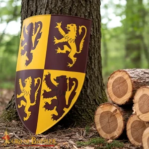 Lion rampant shield