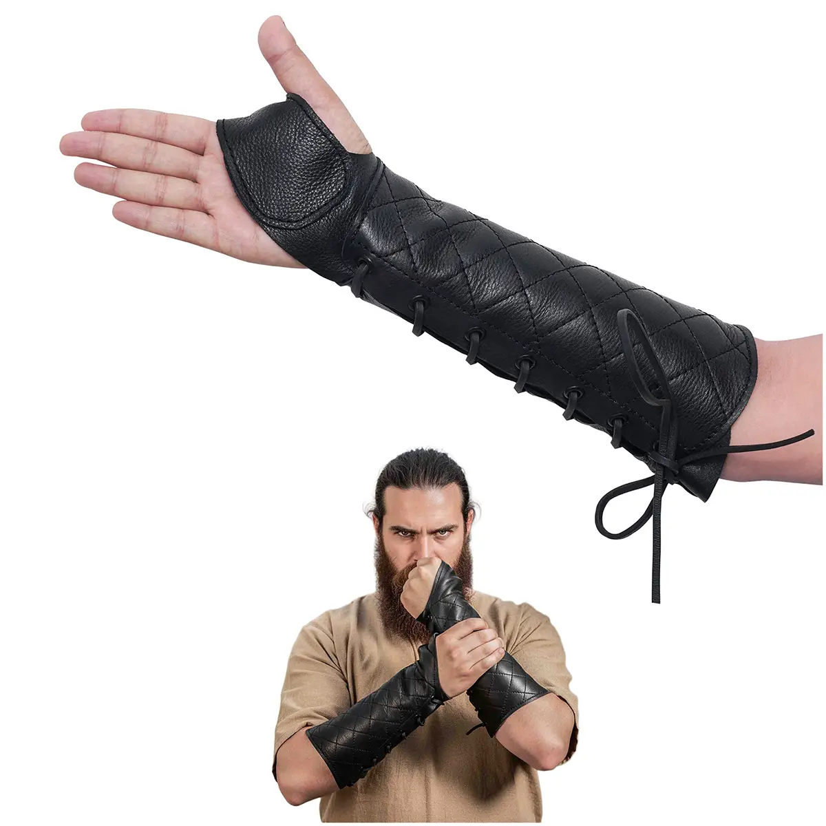 Archery Bracer with Thumb Guard Archery Bracer with Thumb Guard - Image 4