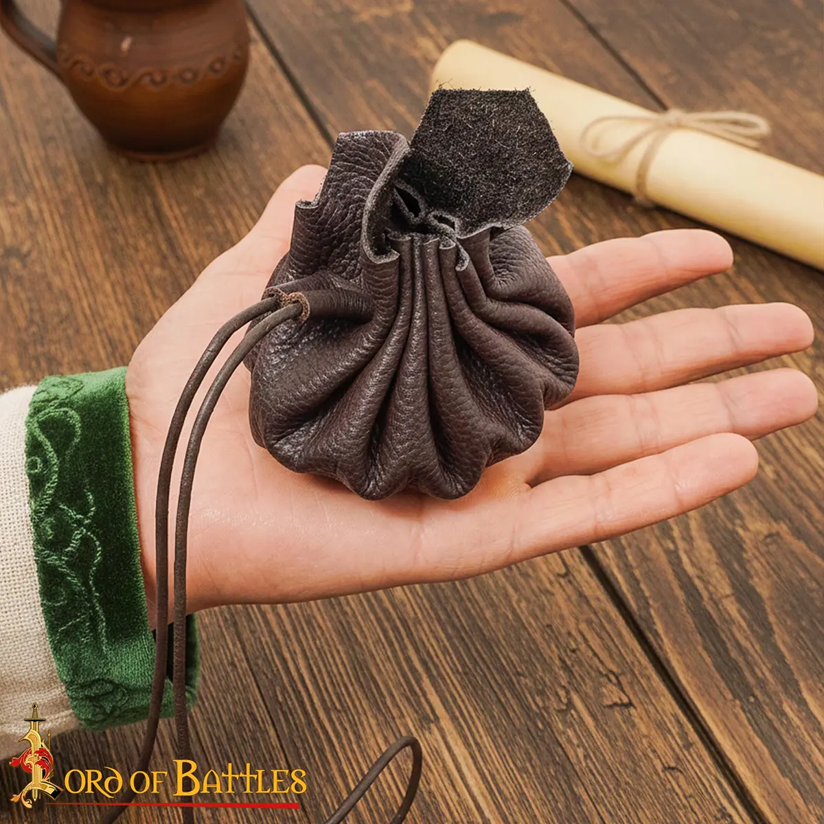 Medieval Belt Coin Pouch Handcrafted from Genuine Leather Medieval Belt Coin Pouch Handcrafted from Genuine Leather - Image 6