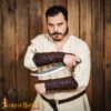 Medieval Quilted Leather Arm Guard Archery Bracer for Reenactment LARP 25629BRRH 1