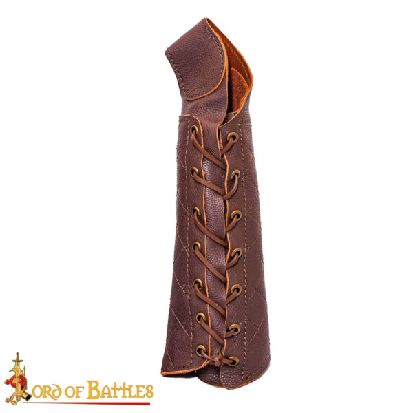 Medieval Quilted Leather Arm Guard Archery Bracer for Reenactment LARP 25629BRRH 4
