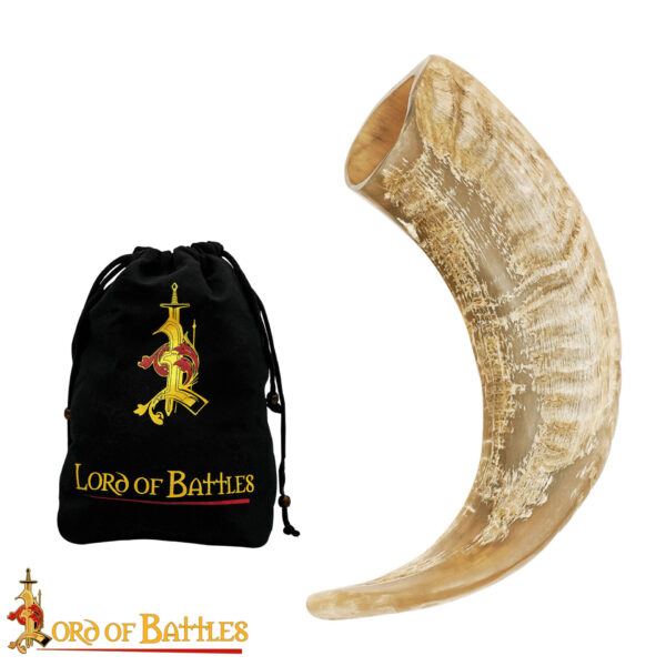 Handcrafted Sheep Horn Drinking Vessel – Natural Polished Horn Cup (Approx. 50 ml Capacity) - Image 4