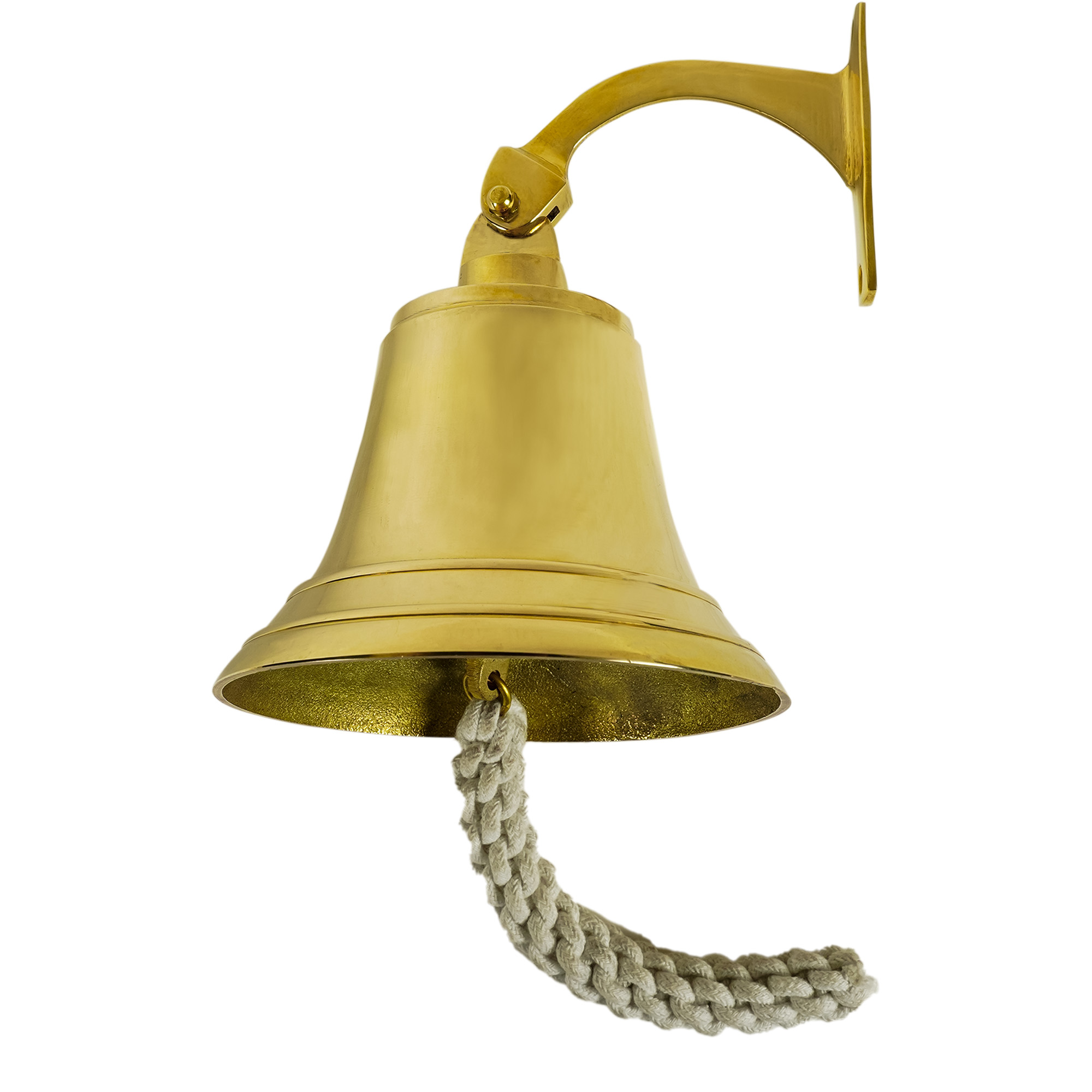 Brass Hanging Bell Solid Bell with Deep Sound Antique Style Home
