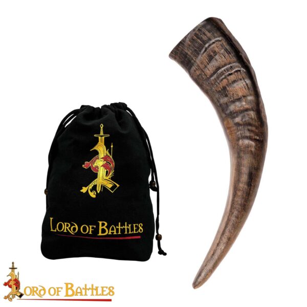Medieval Viking Drinking Horn Handcrafted Genuine Buffalo Horn - Image 4