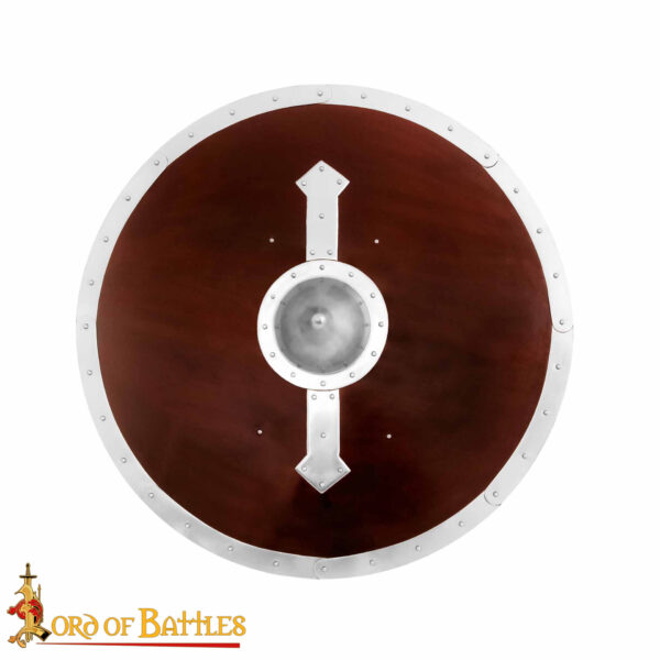 Viking Round Wooden Handmade and Functional Shield - Image 4