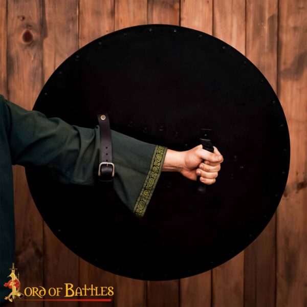 Viking Round Wooden Handmade and Functional Shield - Image 5