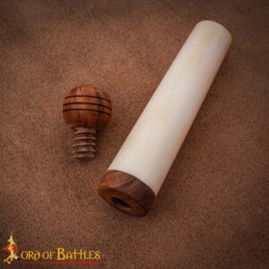 Medieval Handmade Genuine Bone Needle Holder Functional Accessory
