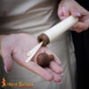 13th Century Medieval Bone Needle Holder with Wooden Screw Cap 4401 5