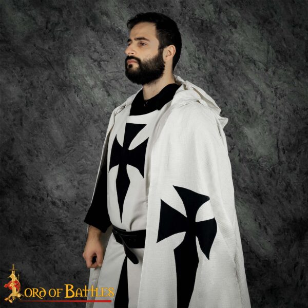 Teutonic Knights Hooded Cape Sturdy Canvas Cotton Cape