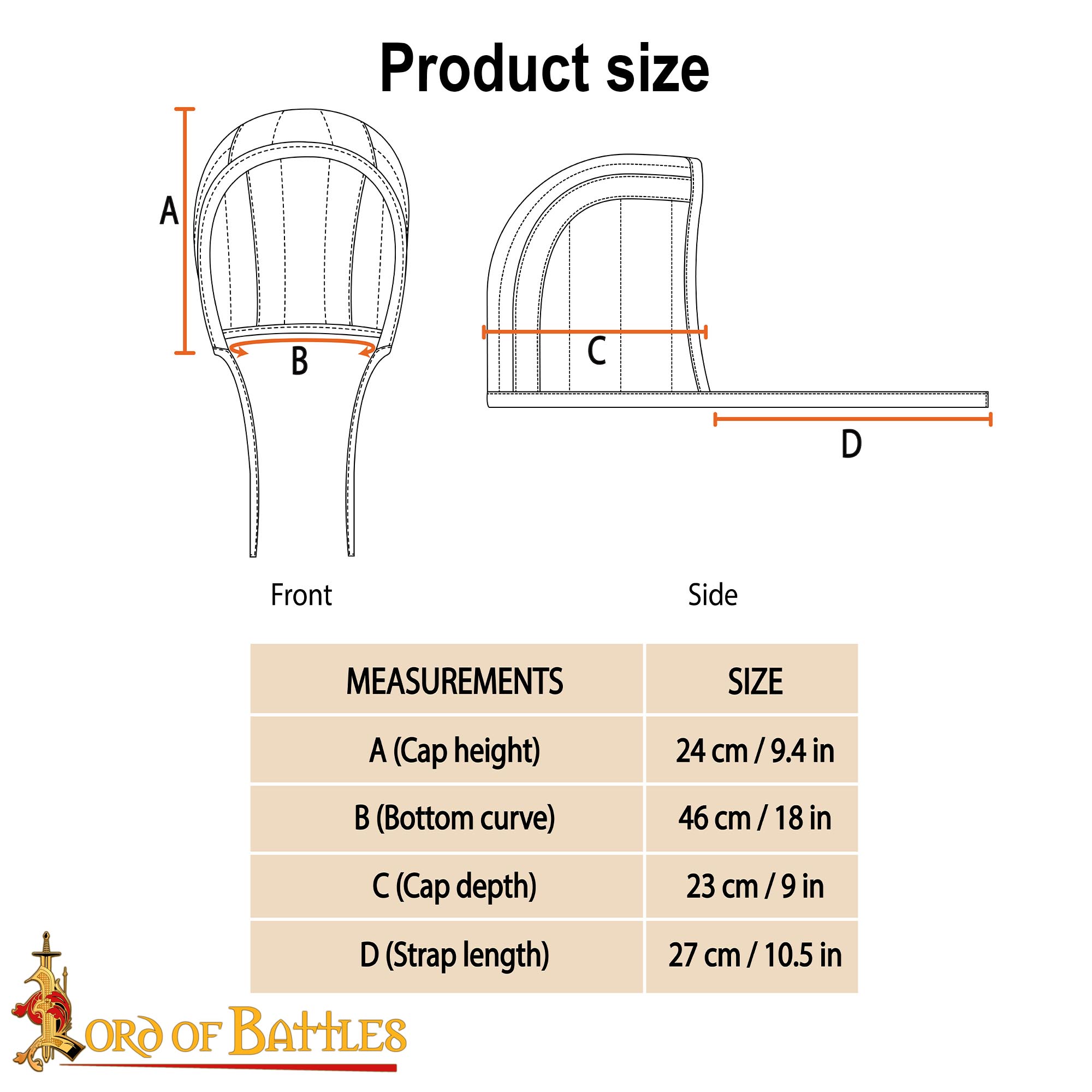 13th Century Medieval Padded Canvas Arming Cap-7202E 2