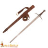 14th Century Hand Forged Knights Sword with Scabbard 5105 3