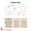 14th Century Medieval Hand Forged Iron S Hooks Set of 5 – Historical Camp Kitchen Hardware 8504M 5Pcs 2 1