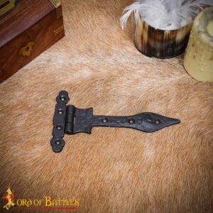 Medieval Chest Hinges / Hand Forged Iron Rustic Door Hinge