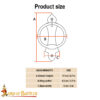 14th Century Medieval Wrought Iron Door Knocker 25779 2