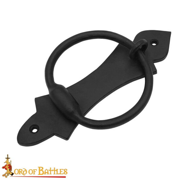 Medieval Iron Hand Forged Functional Door Knocker Vintage Accessory - Discontinued - Image 4