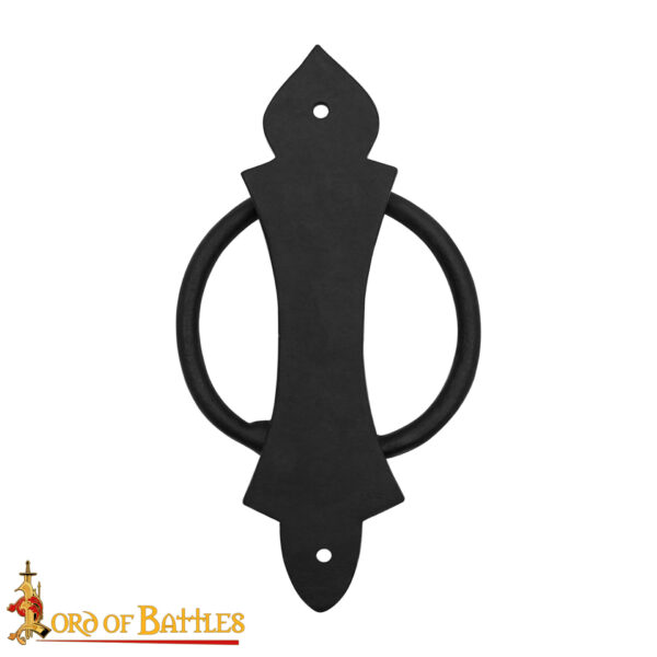 Medieval Iron Hand Forged Functional Door Knocker Vintage Accessory - Discontinued - Image 5
