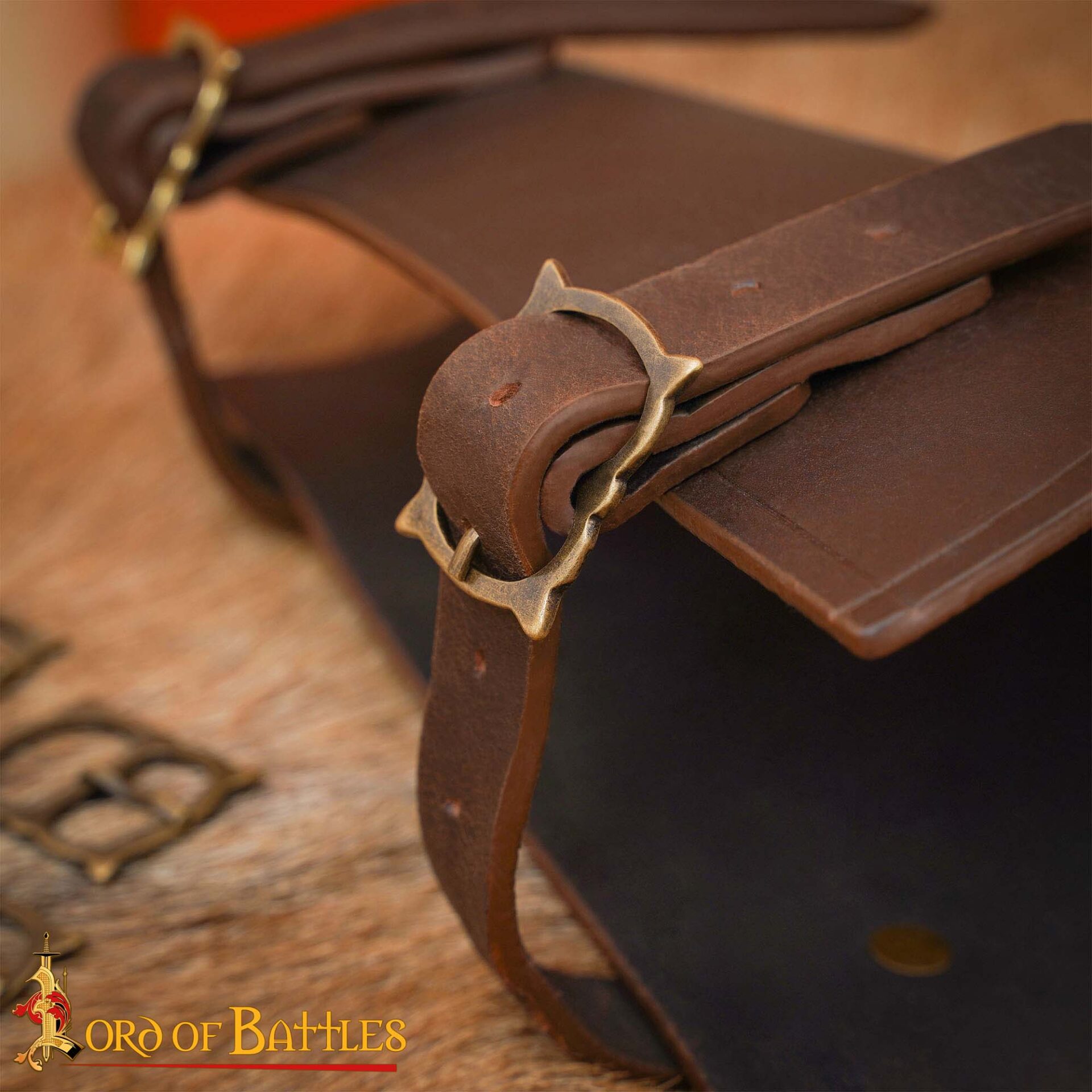 14th Century Solid Anitque Brass Belt Buckles (Set of 5) – Medieval Leathercraft Fittings-8904A-5pcs 1