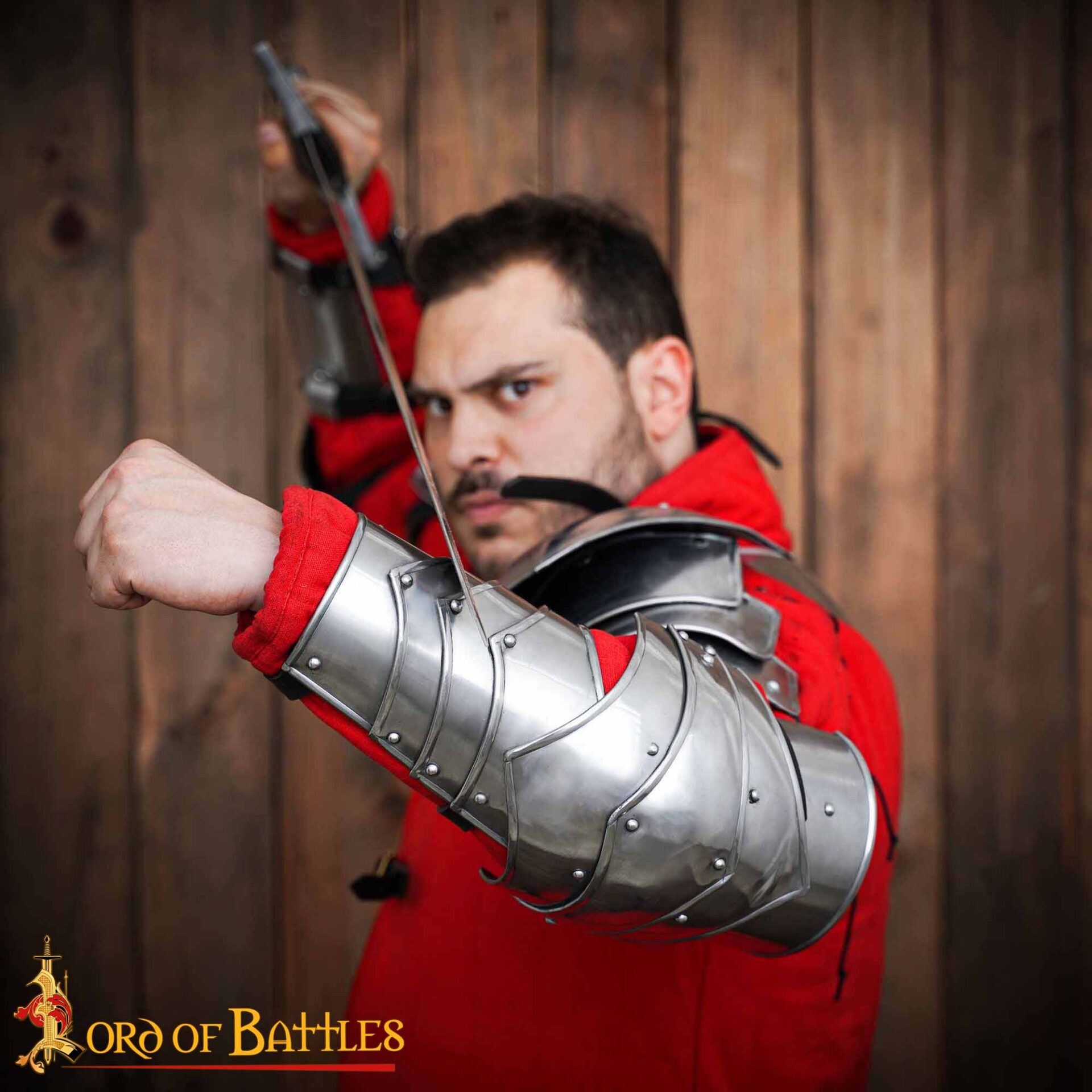 15th Century Medieval Articulated Steel Arm Armor-9308P 5