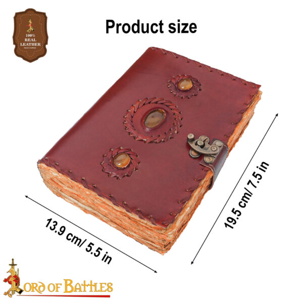 Medieval Leather Journal Handcrafted Genuine Leather Diary Notes - Image 3